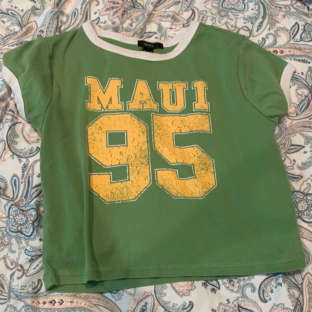 Forever 21 Green Maui 95 tee